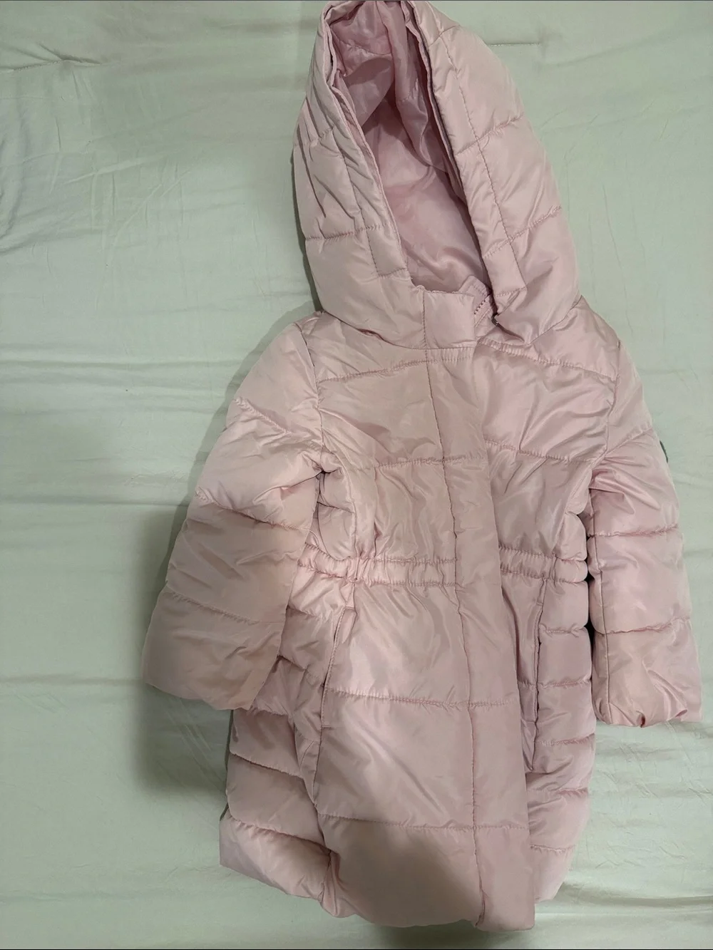 GAP Light Pink Quilted Hooded Puffer Coat